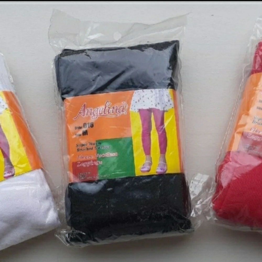 Girls Angelina Footless Fleece Tight Sz. Med